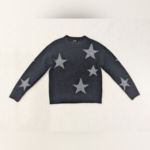 Aqua Starry Night Sweater - Black and Gray